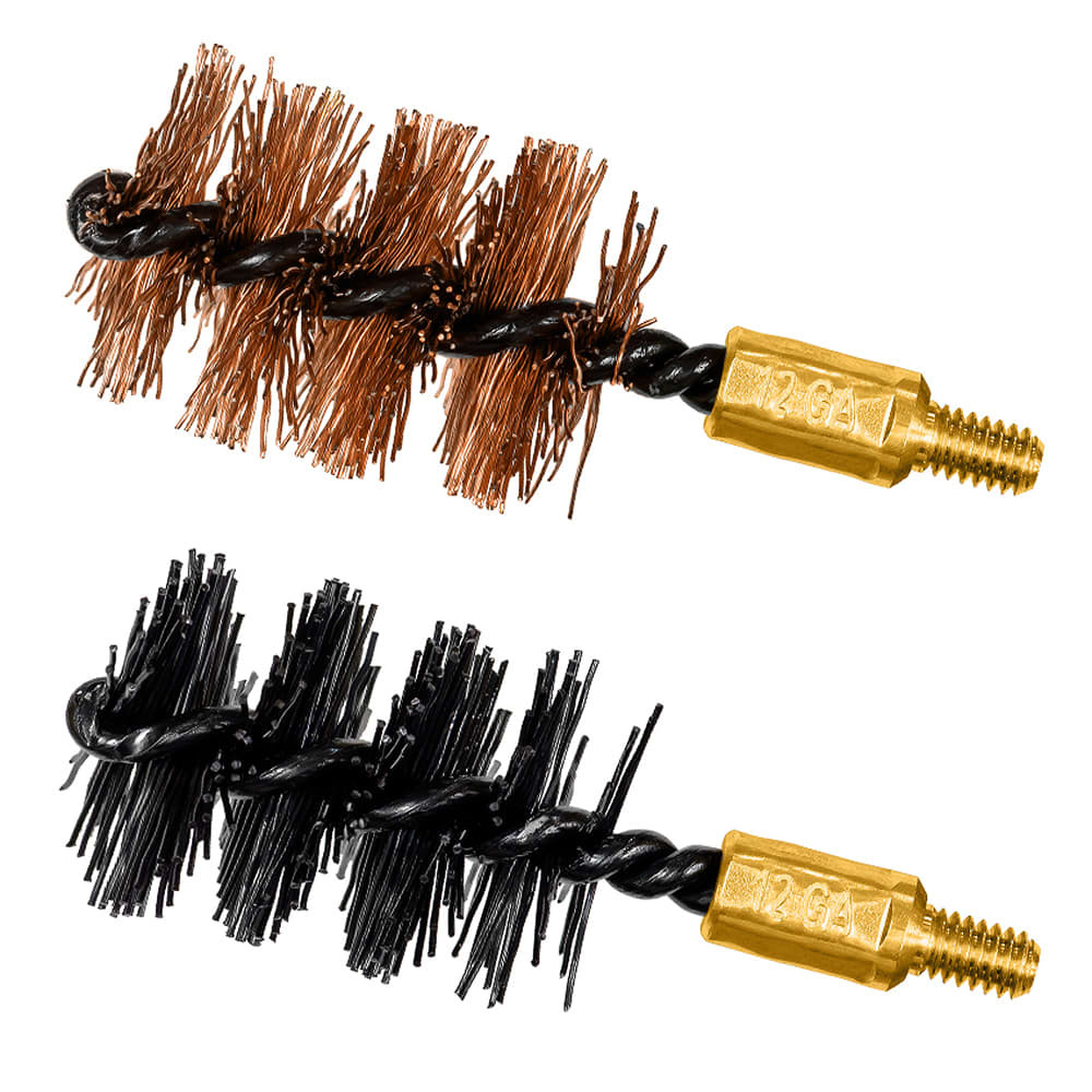 OTIS 12 Ga Bore Brush 2 Pack, Nylon & Bronze FG-512-NB