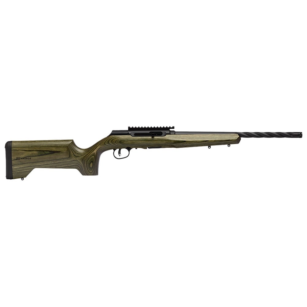 Savage Arms A22 Timber Tactical .22 LR 18\" (45.7 cm) Bbl 10rd Laminate Black/OD Green RH Full Rifle 47258