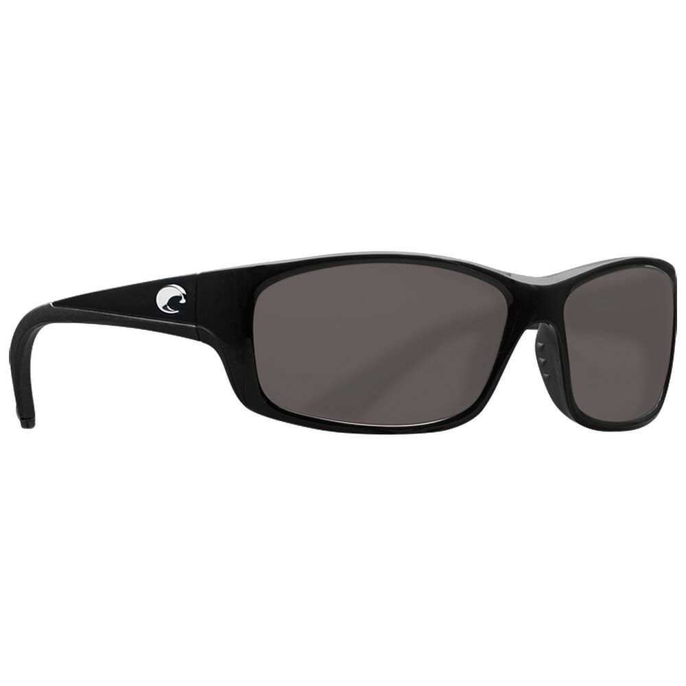 Costa Jose Shiny Black Frame Sunglasses w/Gray 580P Lenses 06S9023-90230362