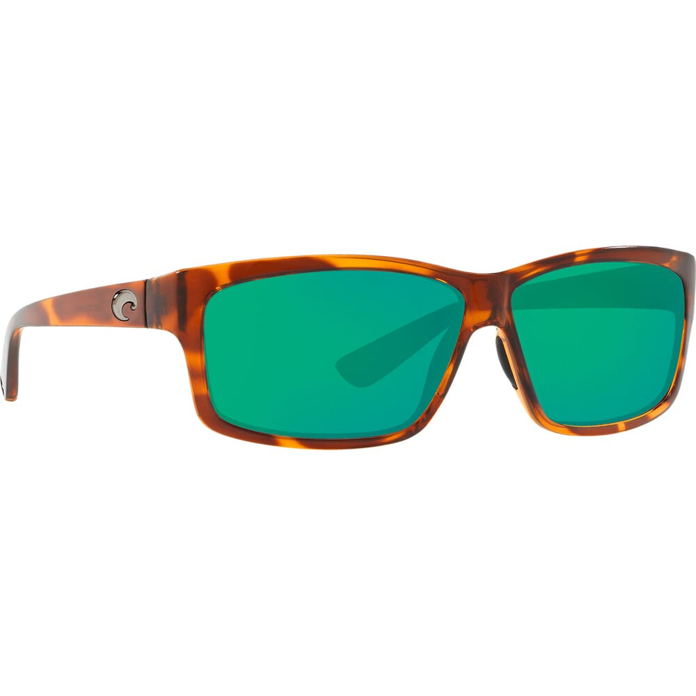 Costa Cut Honey Tortoise Frame Sunglasses w/Green Mirror 580G Lenses 06S9047-90471660