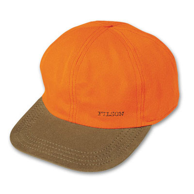 Filson XL Blaze Orange Insulated Tin Cloth Cap 60074