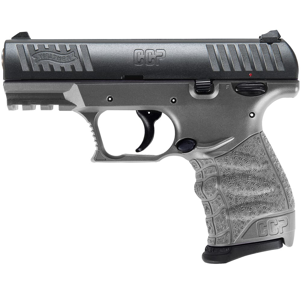 Walther Arms CCP M2+ 9mm 3.54" Bbl Tungsten Gray Pistol w/(2) 8rd Mags 5083505