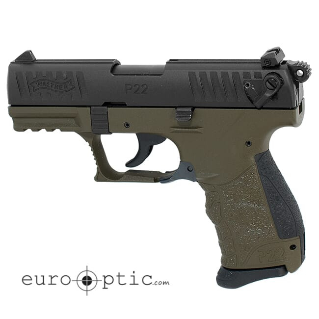 Walther P22Q .22lr Military 10 Round Pistol w/ 2 Magazines 5120715
