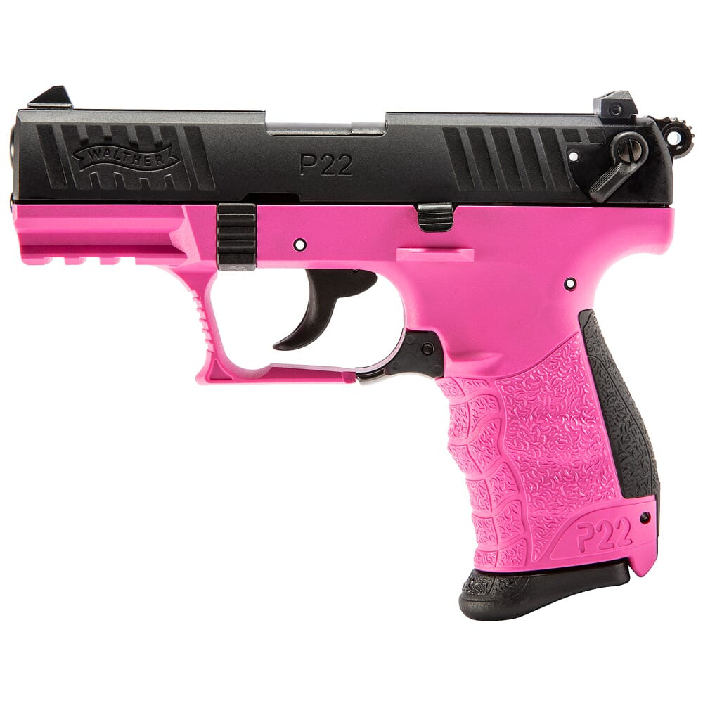 Walther Arms P22Q .22 LR 3.42\" Bbl RAL4003 Hot Pink Pistol w/(2) 10rd Mags 5120756