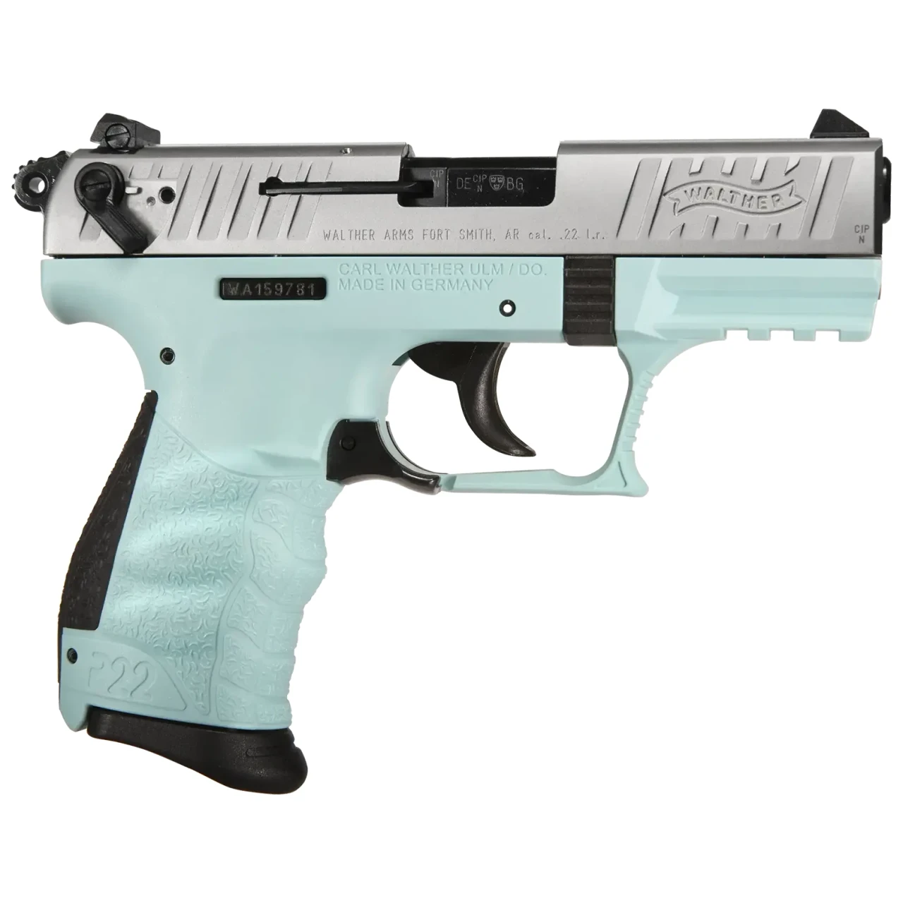 Walther P22Q .22 LR Angel Blue 10rd Pistol 5120769