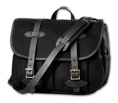 Filson MD Black Wool Field Bag FIL-70103-BL