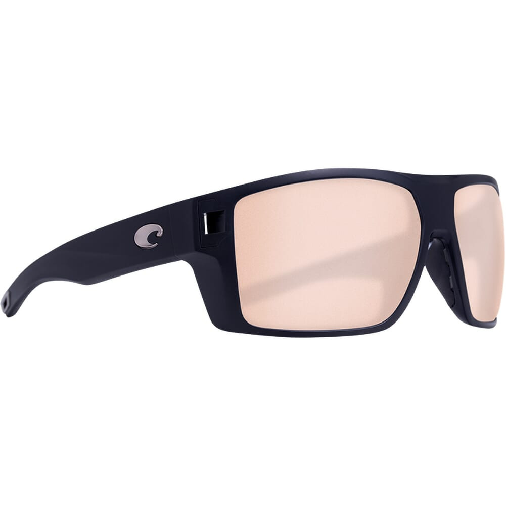 Costa Diego Matte Black Sunglasses w/Copper Silver Mirror 580G Lenses 06S9034-90340262