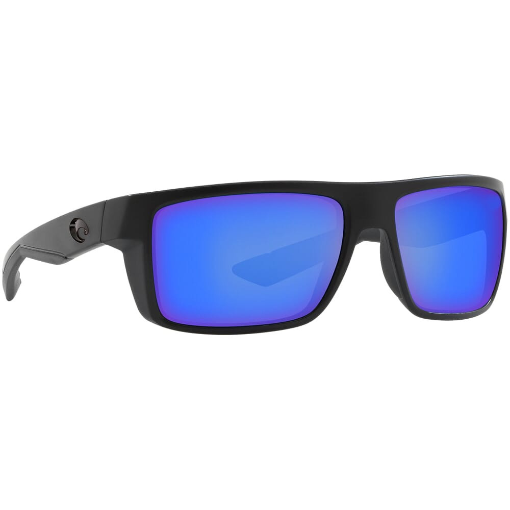 Costa Motu Blackout Frame Sunglasses w/Blue Mirror 580G Lenses 06S9055-90551058