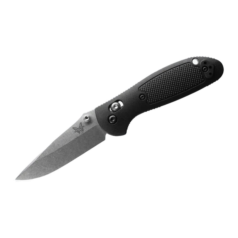 Benchmade Pardue Mini Griptilian AXIS Stud Drop-Point Black Grivory Knife 556-S30V
