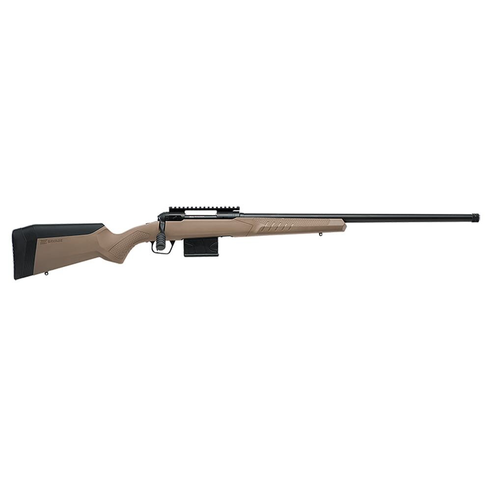 Savage Arms 110 Tactical Desert .300 Win Mag 24\" 1:10\" 5/8x24 Bbl FDE BA Rifle w/(1) 5rd Mag & Law Enforcement Beavertail Stock 57491