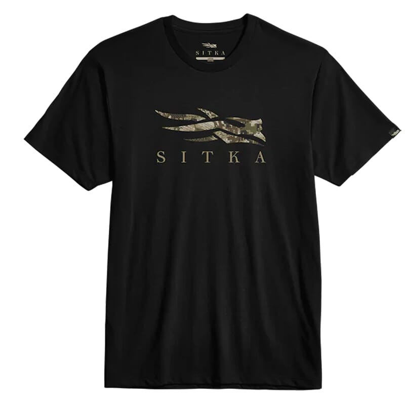 Sitka Gear Icon Optifade Tee Black Subalpine Medium 600302-BKSA-M