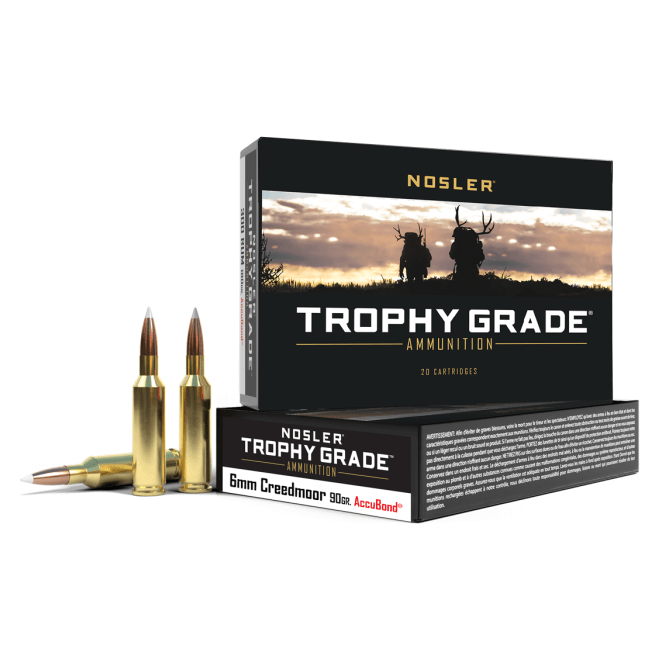 Nosler Trophy Grade TGA - 6mm Creedmoor 90g AB SP (20ct) Ammunition 60142