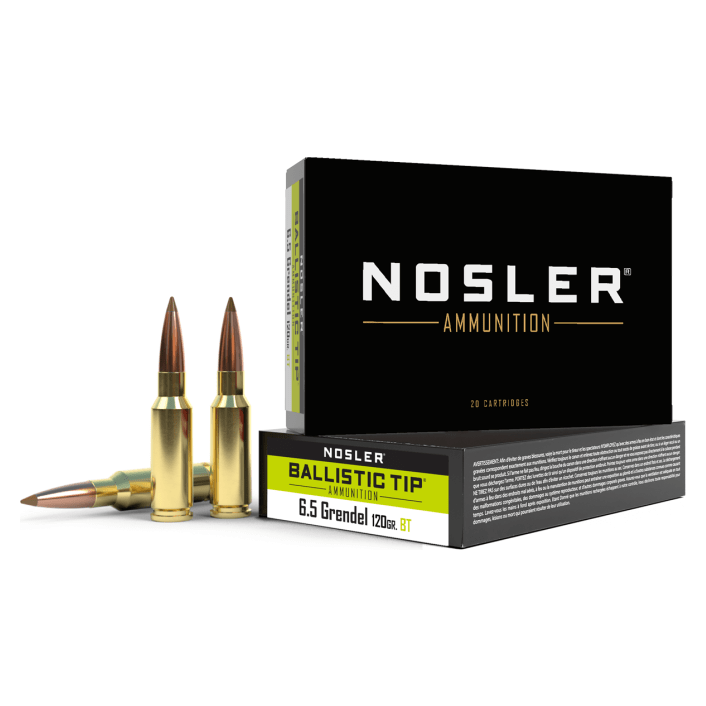 Nosler Ballistic Tip BTA - 6.5 Grendel 120g BT SP (20ct) Ammunition 61023