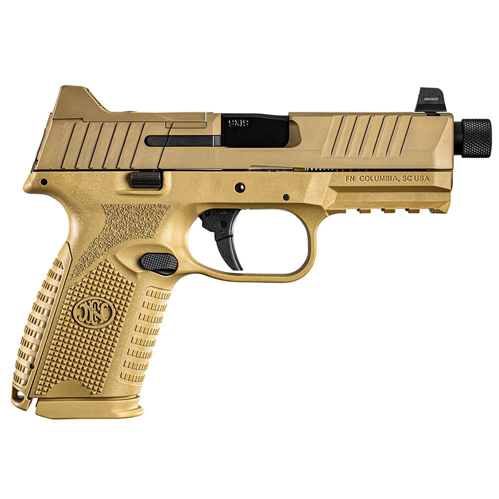 FN America 509 Midsize Tactical 9mm 4.5\" Bbl MRD FDE Pistol w/(2) 10rd Mags 66-100746