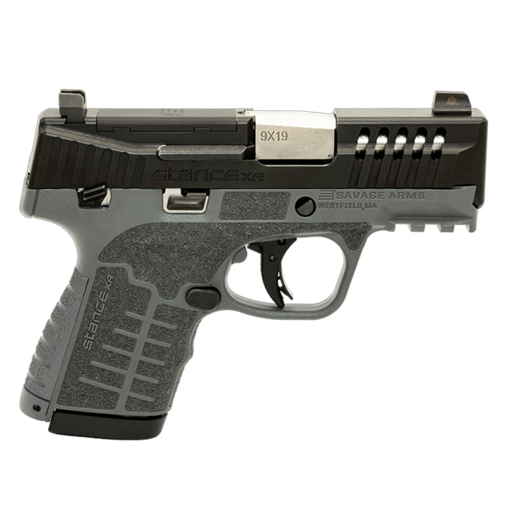 Savage Arms Stance XR MC9MS 9mm 3.2\" 1:10\" Bbl Gray Semi-Auto Pistol w/Night Sights 67059