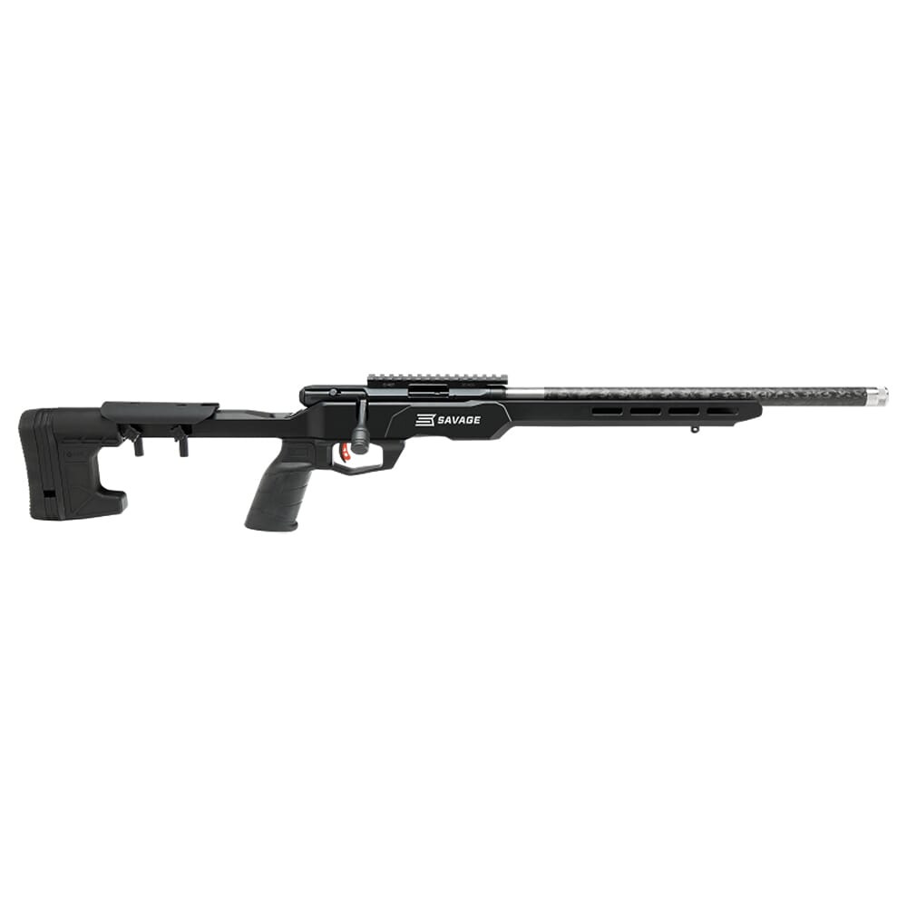 Savage Arms B22 Magnum Precision Lite .22 WMR 18" 1:16" 1/2x28 Bbl Black Aluminum Bolt-Action Rifle w/(1) 10rd Mag, Custom MDT 1pc Chassis & MDT Pistol Grip 70556