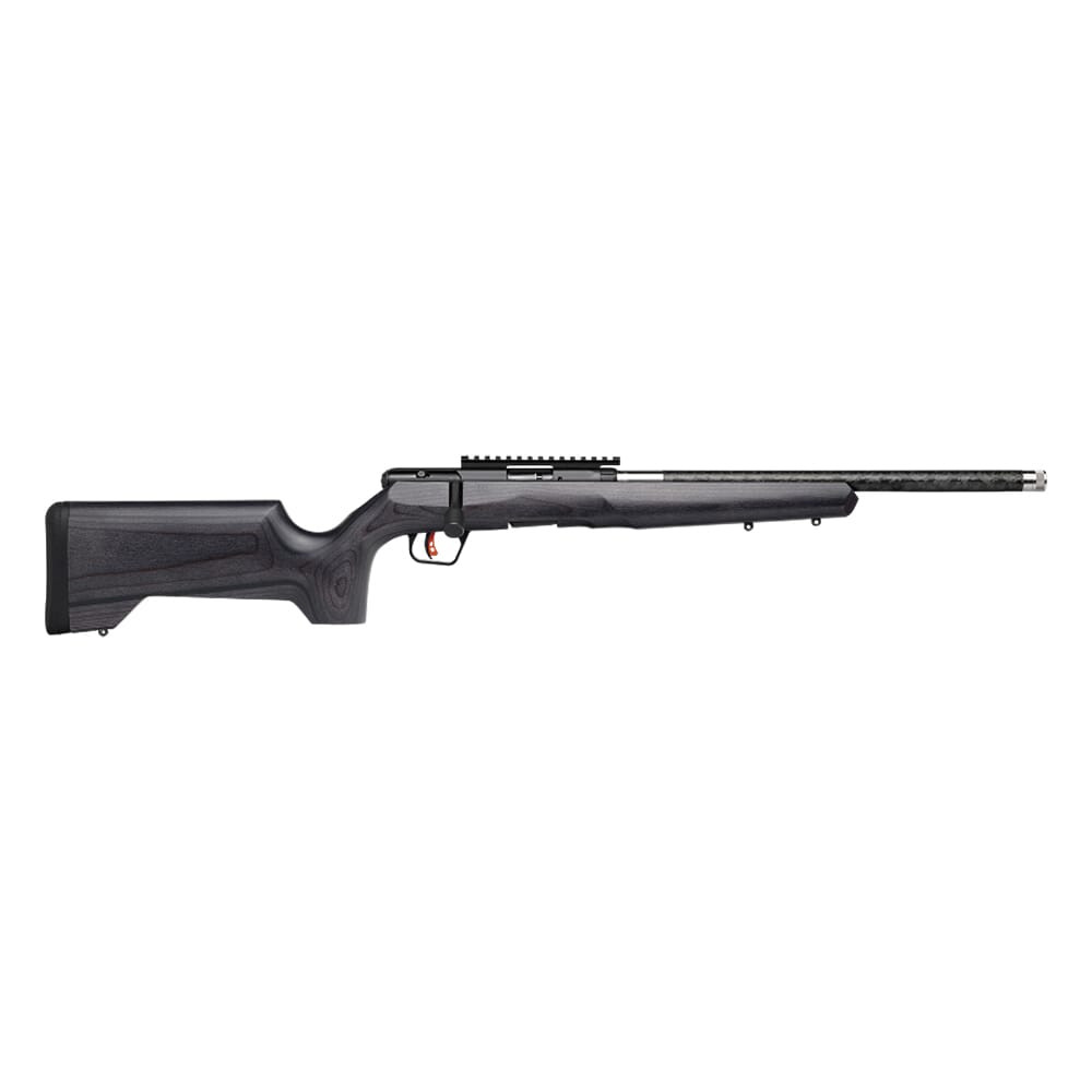Savage Arms B17 Timberlite CarbonWood .17 HMR 18\" 1:9\" 1/2x28 Bbl Gray BA Rifle w/(1) 10rd Mag & CarbonWood Laminate Stock 70819