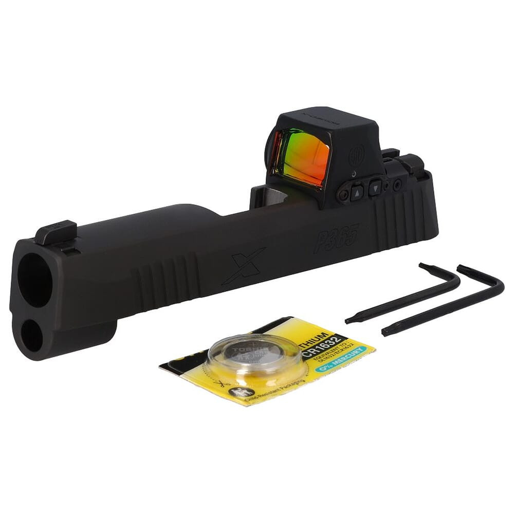 Sig Sauer P365XL 9mm 3.7\" Bbl Black Slide Assembly w/XRAY3 Suppressor Sights & ROMEO-X Compact