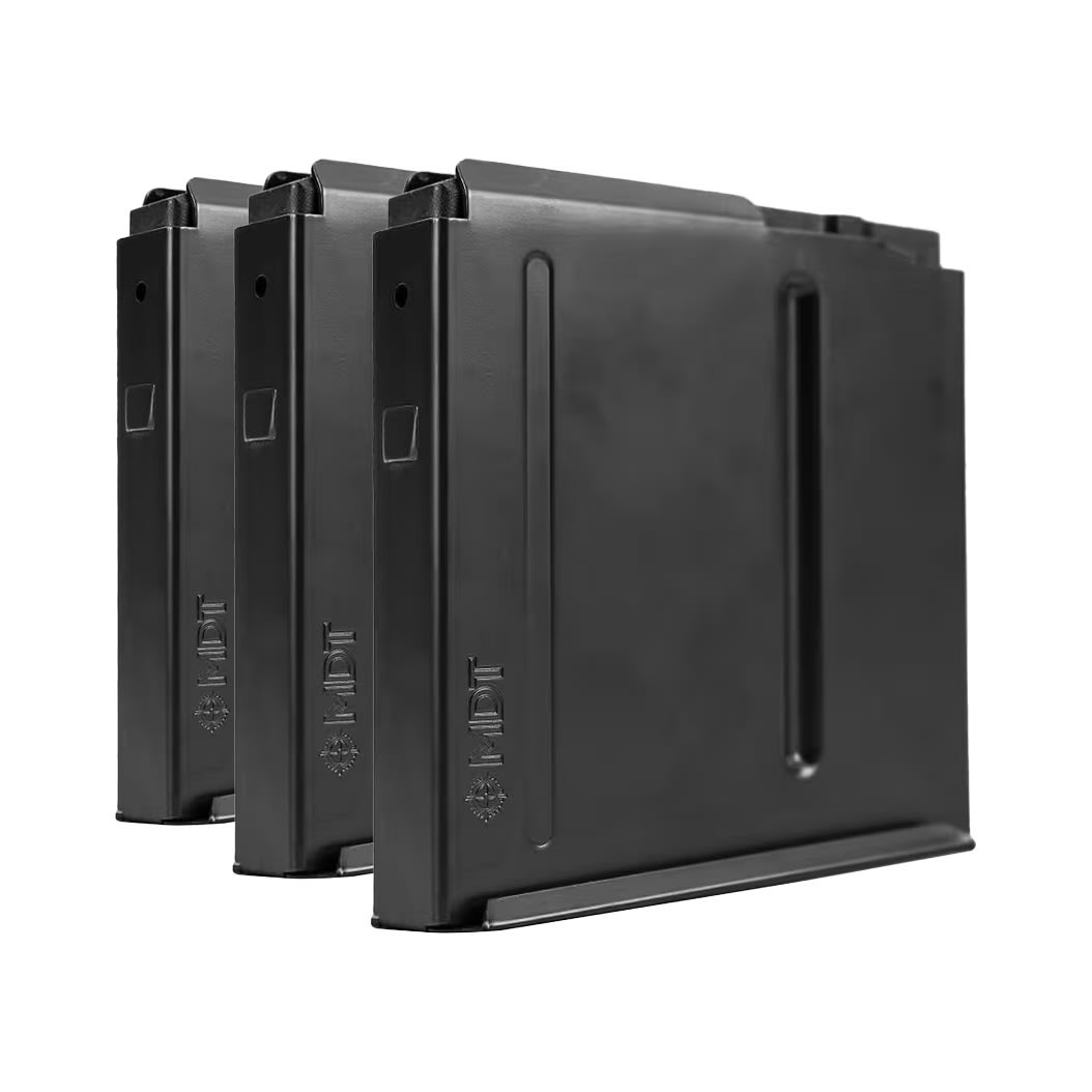 MDT 3-Pack LA .300 WM 3.85 5rd Blk Metal Magazine Bundle 102088-BLK-MDT-KIT-3X