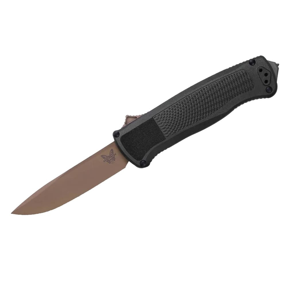 Benchmade Shootout CPM-CruWear S30V Stainless Steel 63-65HRC Drop-point 3.51" Knife w/Black CF-Elite Handle 5371FE-02