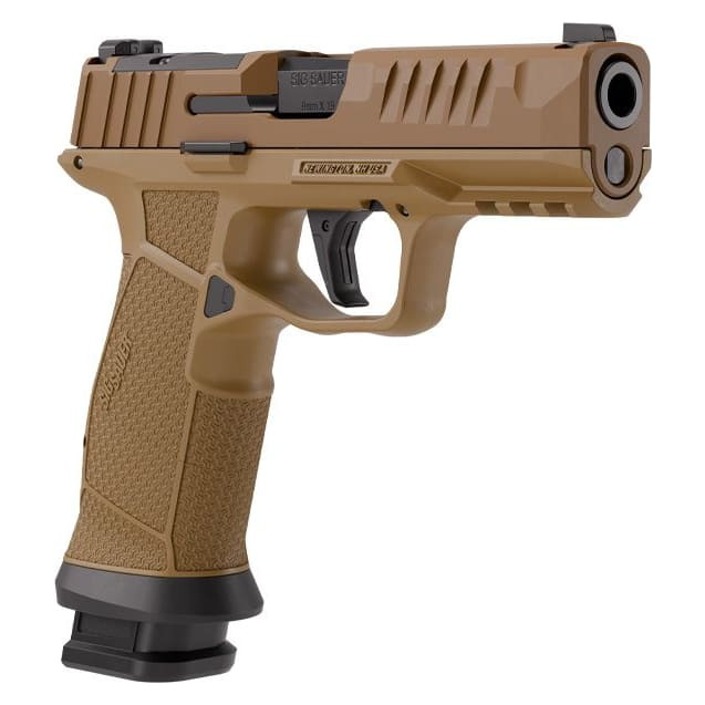Sig Sauer P385 Carry 9mm 4" Bull Bbl Coyote Handgun w/ SIG-LOC Slide, SIG Recoil-Dampening System, 1x17rd & 1x21rd Magazine 385CA-9-CXR3