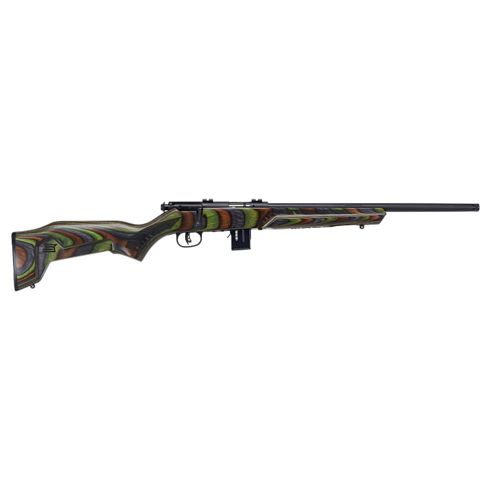 Savage Arms 93R17 Minimalist .17 HMR 18\" 1:9\" 1/2x28 Bbl Green Laminate BA Rifle w/(1) 10rd Mag & Boyds Minimalist Laminate Stock 96636
