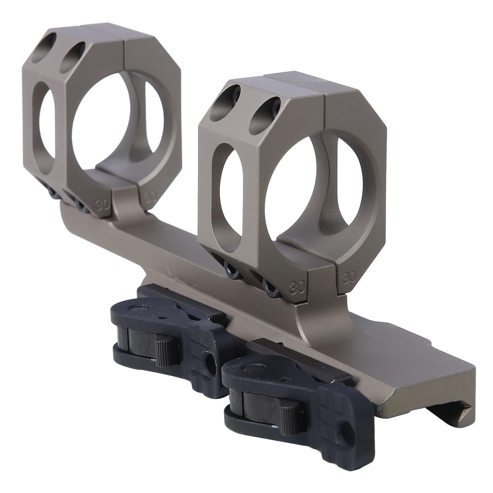 ADM AD-RECON 30mm Scope Mount w/2\" Offset & Dual QD TAC Lever AD-RECON-30-FDE-TAC