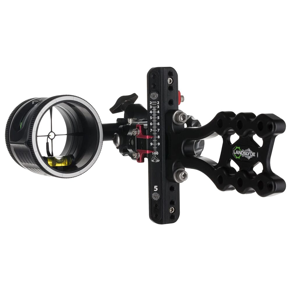 AXCEL LANDSLYDE Plus Slider Non-Dampened w/AVX-31 Scope, \"T\", Rheostat Cover, Torque Ind., Crosshair 1-Pin .019 Grn Fiber Blk Bow Sight ALNP-N119-3GB