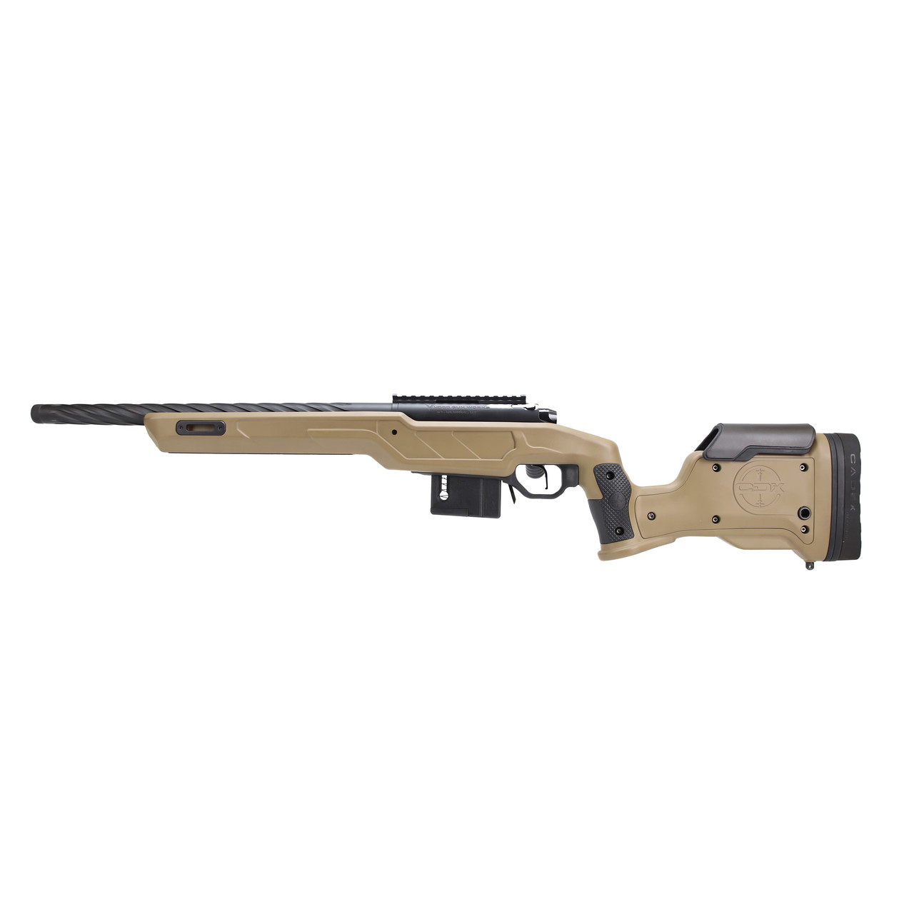 Vudoo Gun Works Gen2 RH 22LR 18\" Ace MTU Spiral Flute 1/2-28 20MOA TT Primary Cadex Nuke Evo APCAD-22LR-G2-TRK22SFT-NET