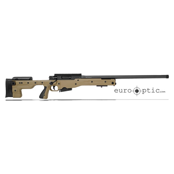 Accuracy International AT Dark Earth Rifle 6.5 Creedmoor Fixed 24\" Threaded 5/8\"-24