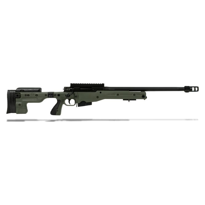 Accuracy International AT Threaded Folding Green .308 Win. 20\" Rifle AT-GRFO308-BL20T-S
