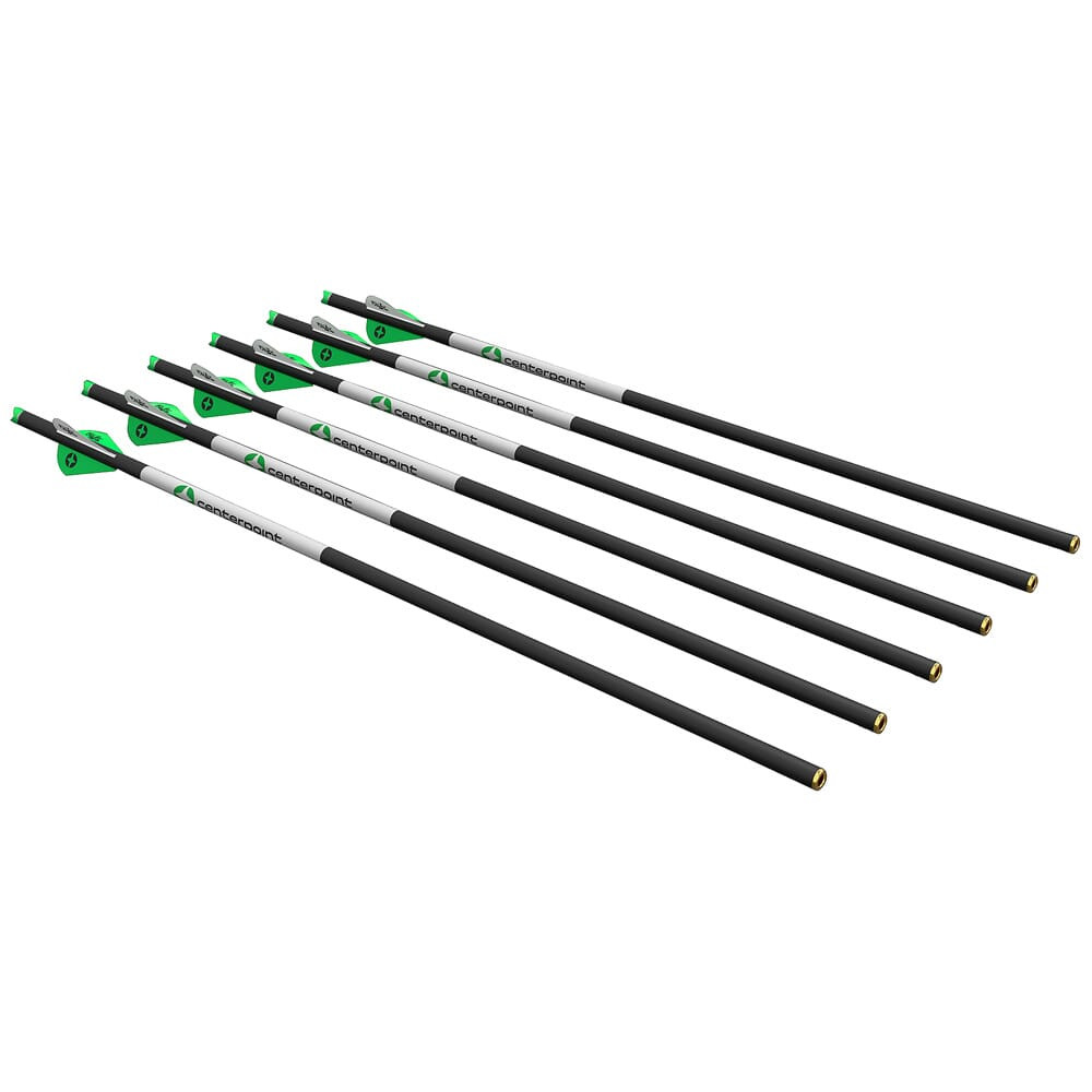 Centerpoint 20" 300gr Carbon Crossbow Arrows 6pk AXCCA206PK.1