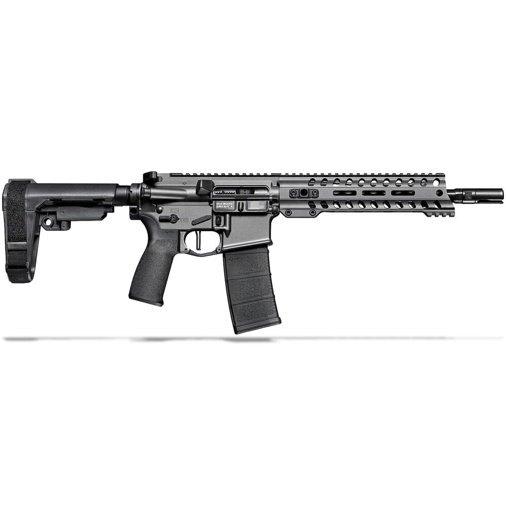 POF Minuteman 5.56x45mm NATO 10.5\" Bbl Tungsten Pistol w/9\" Renegade Rail, Lo Pro DI Gas Block, and SB-A3 Brace 01659