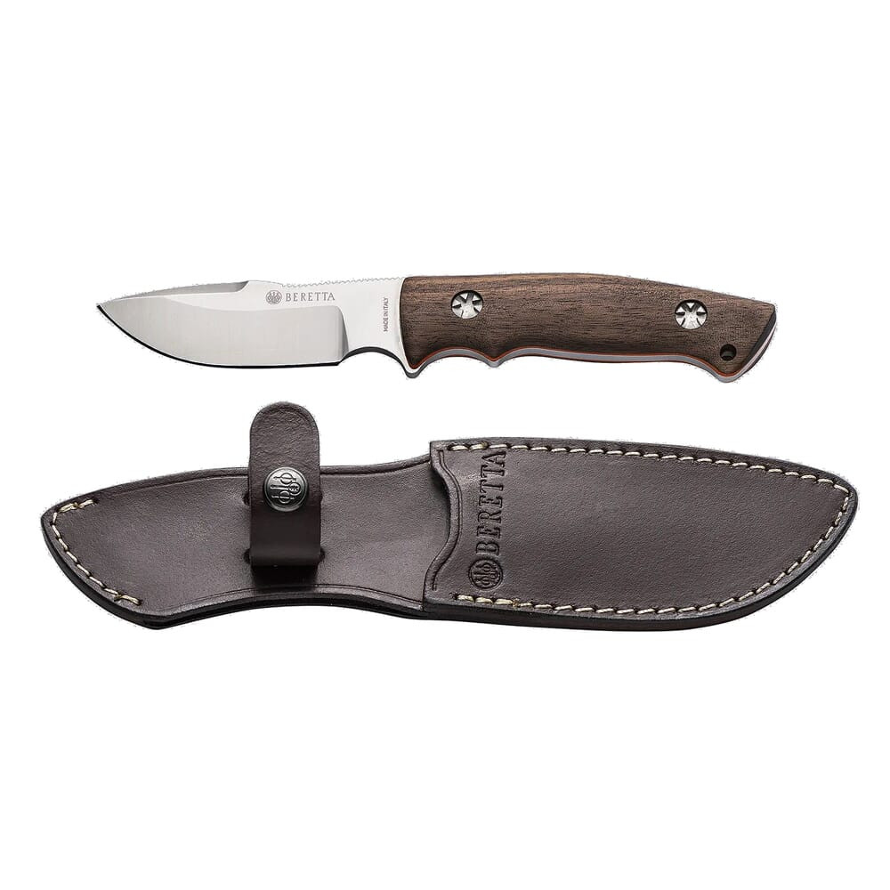 Beretta Eland 4\" Fixed Blade Knife w/Walnut Handle & Hidden Compartment CO181A273508B4