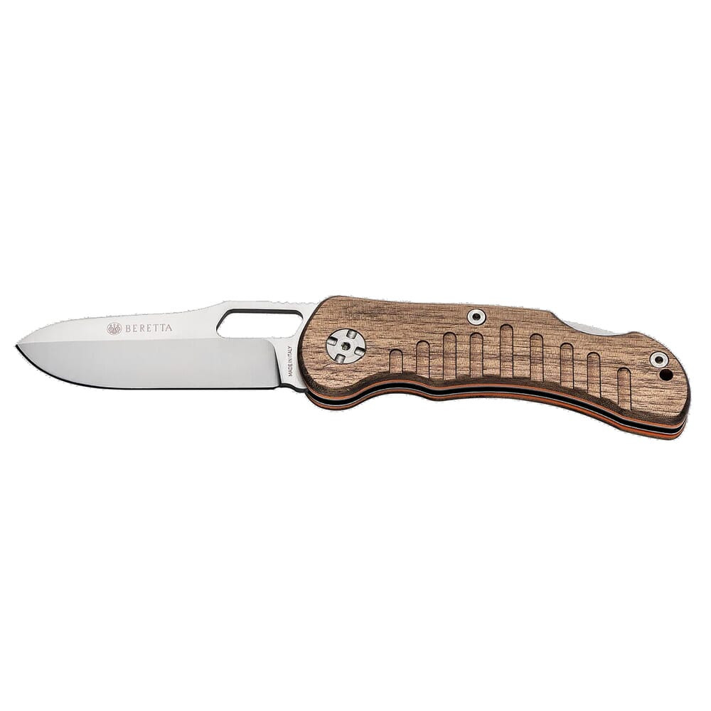 Beretta Bushbuck 3.3\" Folding Blade Knife w/Walnut Handle CO281A273508B4