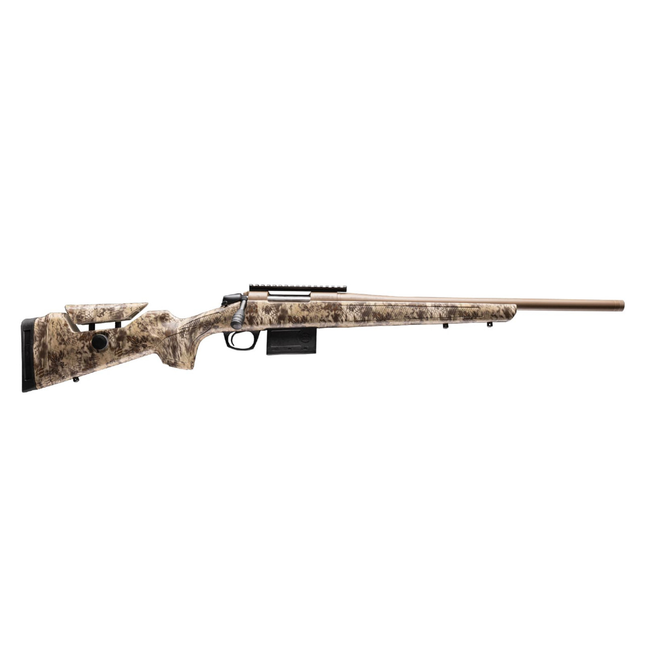 CVA Centerfire Cascade Varmint Hunter .204 Ruger 20\" 1:9\" 5/8x24 Bbl FDE/Kryptek Highlander Rifle w/Thread Protector & 20 MOA Pic Rail CR4050