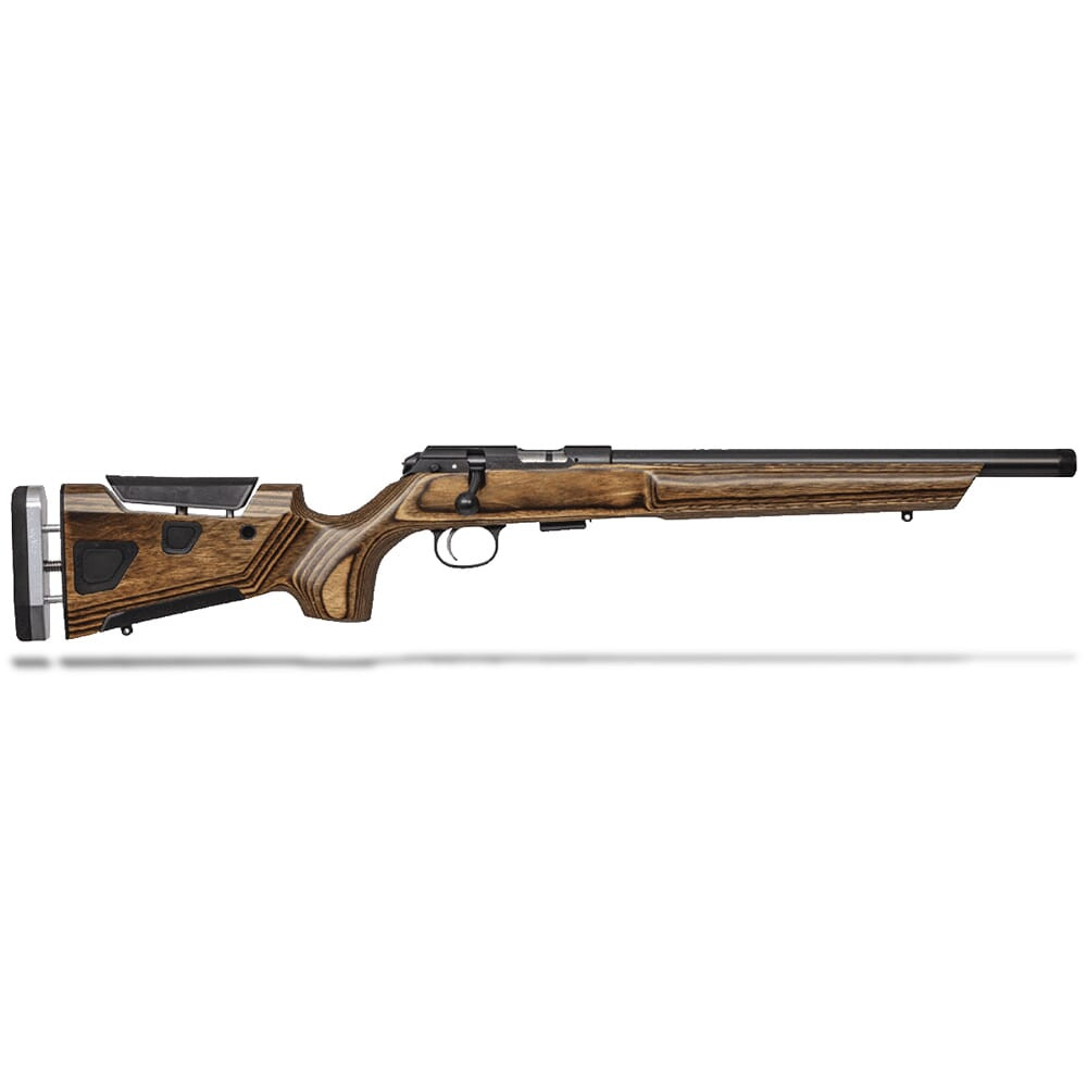 CZ-USA 457 At-One Varmint .22 LR 16.5"Bbl 1/2x28 Nitride, Brn Boyds Adj Laminate, 11mm Dovetail 5rd Rimfire Rifle 02365