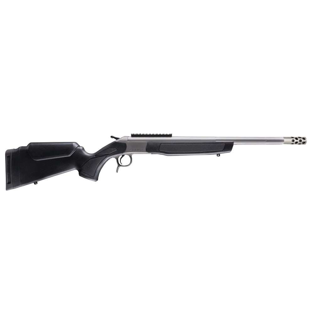 CVA Centerfire Scout SS TD 6mm ARC 20\" 1:7.5\" 5/8x24 Bbl Stainless Steel/Black Rifle w/Omni Brake & 0 MOA Pic Rail CR4451S