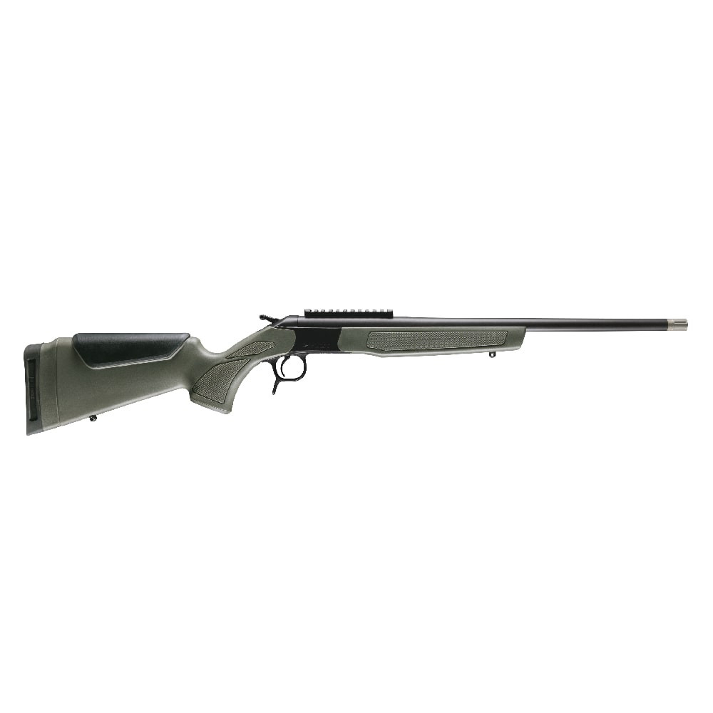 CVA Centerfire Scout Spur 28ga 22" Smooth Bore Bbl Blued/OD Green Browning Invector Shotgun w/XX-Full Turkey Choke & 0 MOA Pic Rail CR4919