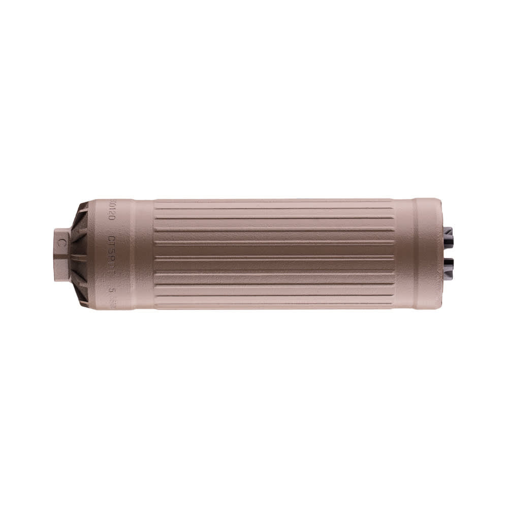 Dead Air Defense CT5P Patrol 5.56 Triskelion GMS LBP 1/2-28 Direct Thread FDE CF Rifle Silencer CT5PDTFDE0528