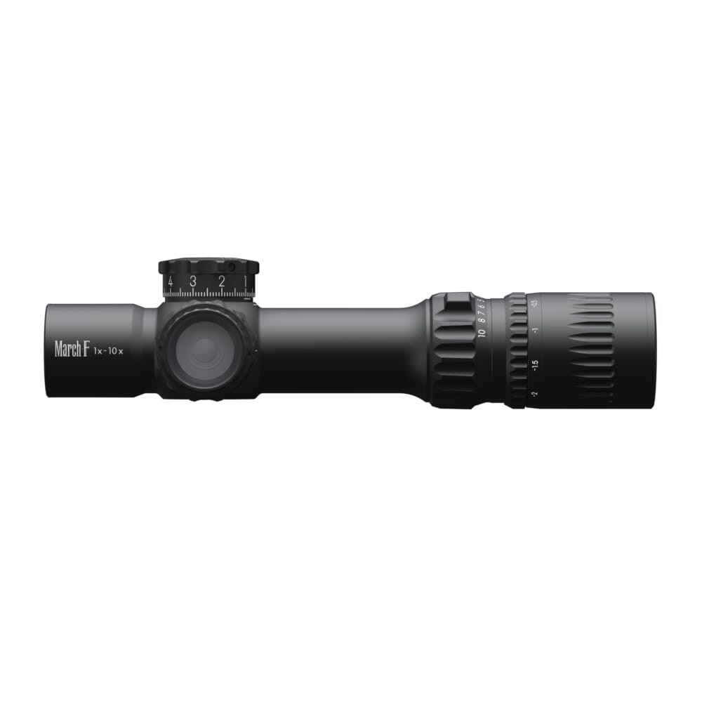 March FX Shorty 1-10x24mm FFP FMC-2 Reticle 0.1MIL 6Level Illum Riflescope D10SV24FIMLN34-FMC-2