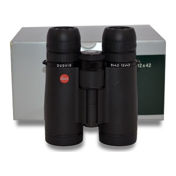 Leica Duovid 8-12x42 Black Binocular, Comes with case, lens covers and strap. Demo unit (LNIB) - DA306