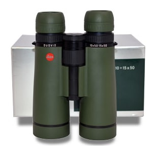 Leica Duovid 10-15x50 Green Binocular , Comes with case, lens covers and strap. Demo unit (LNIB) - DA308