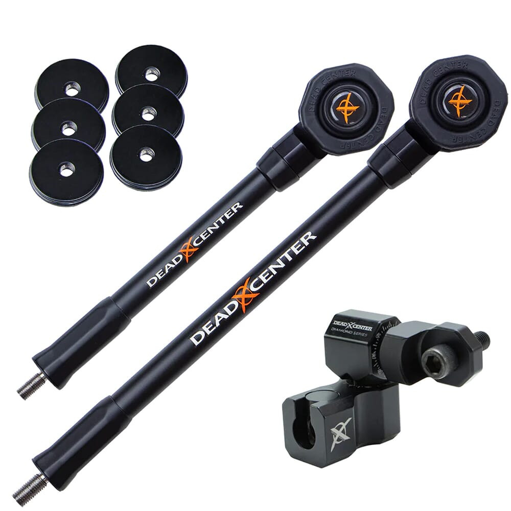 Dead Center Dead Level Hunter Verge Lite 12\" & 9\" Black Stabilizers DLHVRGL-12-9-BLK