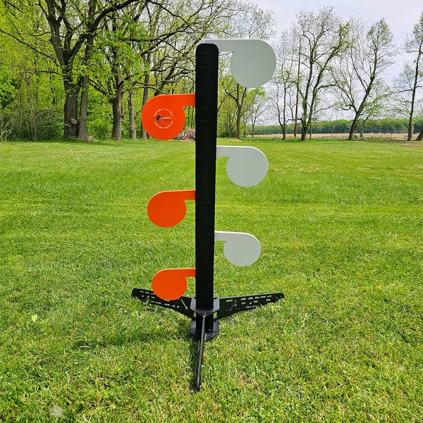 Precision Targets Dueling Tree w/Flip-N-Rip Stand & 6\"x3/8\" Paddles DTFNR-6X3-8