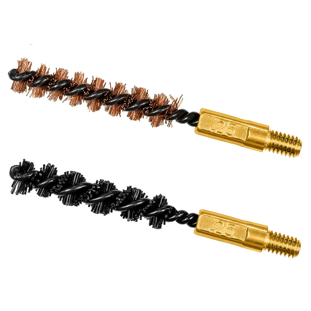 OTIS .243/6mm Bore Brush 2 Pack, Nylon & Bronze FG-325-NB
