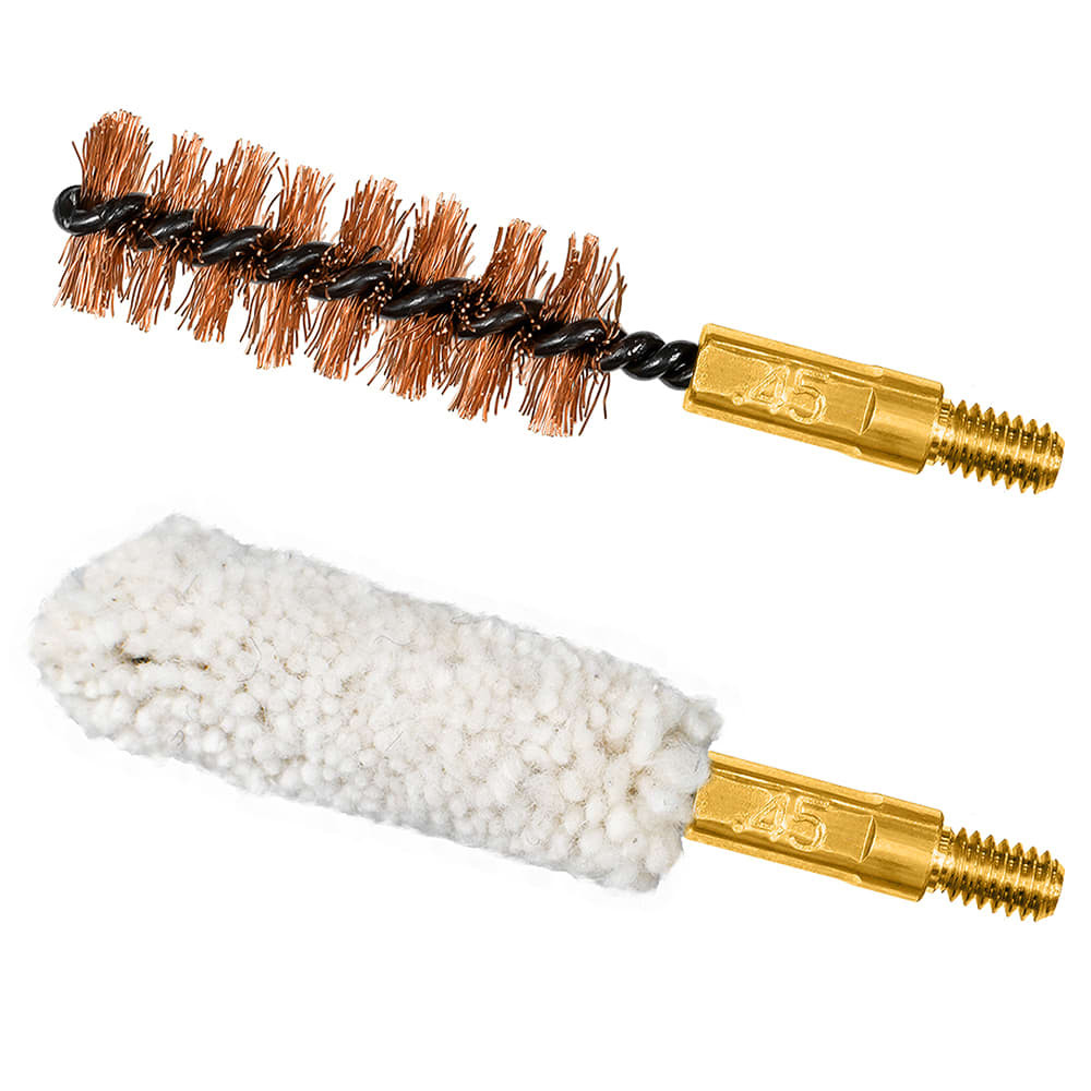 OTIS .44/.45 Cal Bore Brush 2 Pack, Nylon & Bronze FG-345-NB