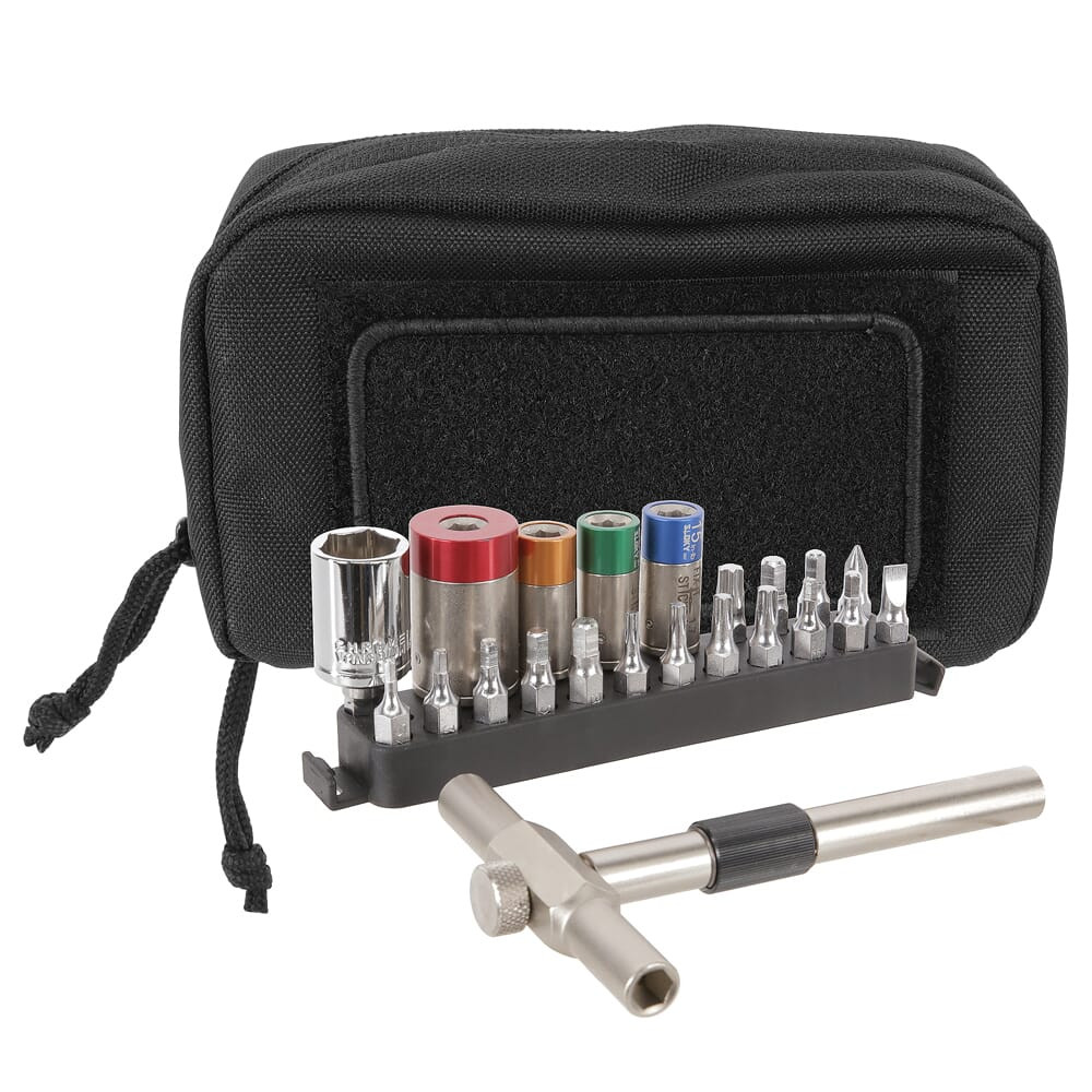 FIS 65, 45, 25, & 15in lbs Torque Limiter Kits w/Modular T-Drive, 16 Bits, 1/2 Socket, Bit Adapter, & Deluxe Case