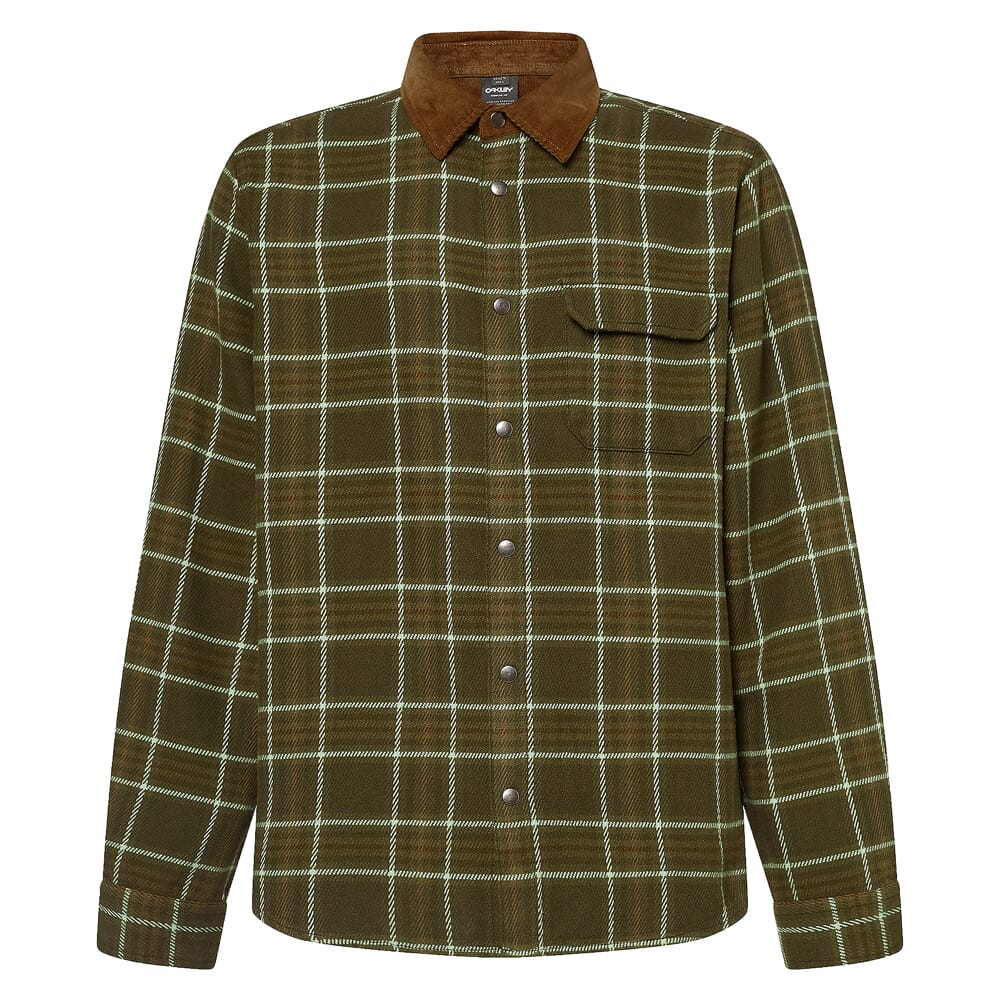 Oakley Bear Cozy 2.0 New Dark Brush Check Flannel Shirt FOA404839-9B4