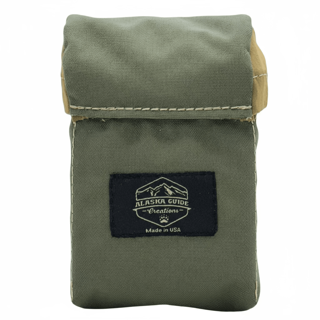 Alaska Guide Creations Flex Nylon Webbing Tricot Foam Ranger Green Rangefinder Pouch FRF-RG